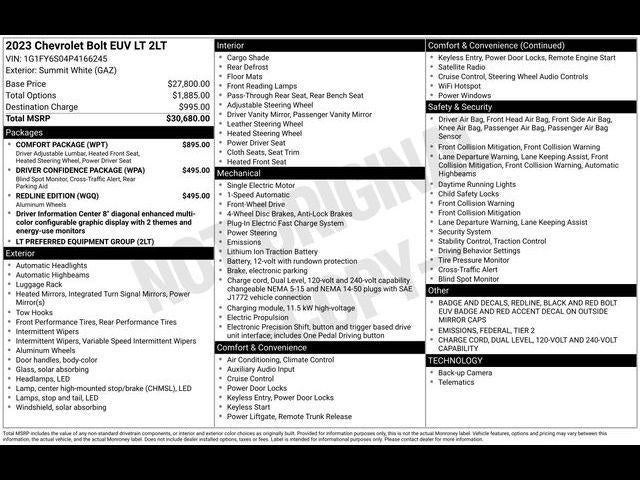 2023 Chevrolet Bolt EUV LT Redline