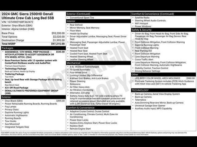 2024 GMC Sierra 2500 HD Denali Ultimate