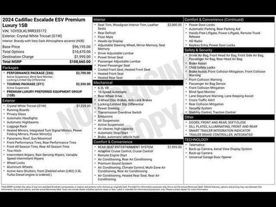 2024 Cadillac Escalade ESV Premium Luxury