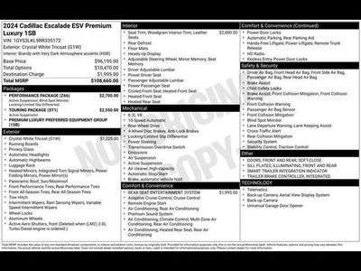 2024 Cadillac Escalade ESV Premium Luxury