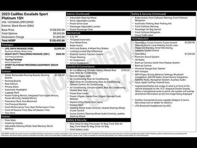2023 Cadillac Escalade 4WD Sport Platinum