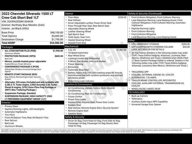 2022 Chevrolet Silverado 1500 LT
