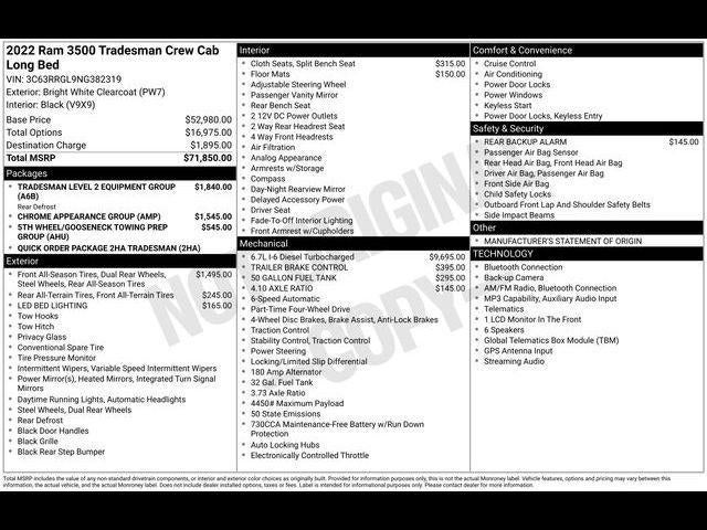 2022 RAM 3500 Tradesman