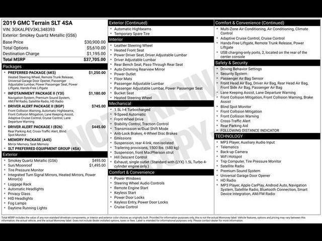 2019 GMC Terrain SLT