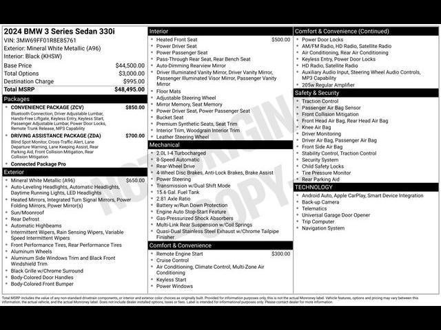 2024 BMW 3 Series 330i