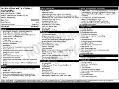 2024 Mazda Mazda CX-90 3.3 Turbo S Premium Plus