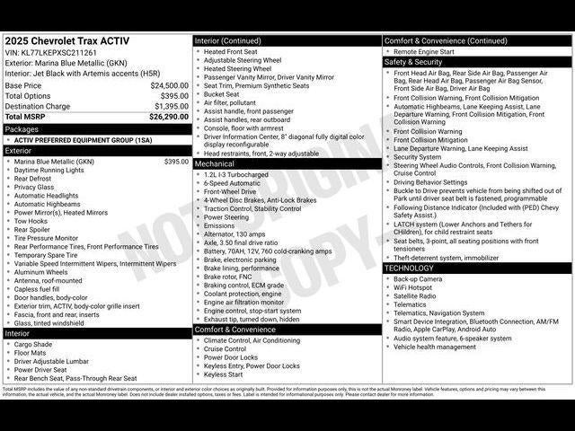 2025 Chevrolet Trax ACTIV