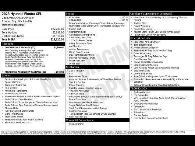 2023 Hyundai Elantra SEL