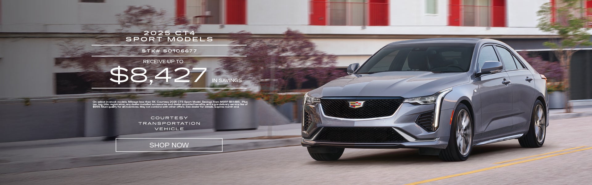 Courtesy 2025 CT4 Sport Models