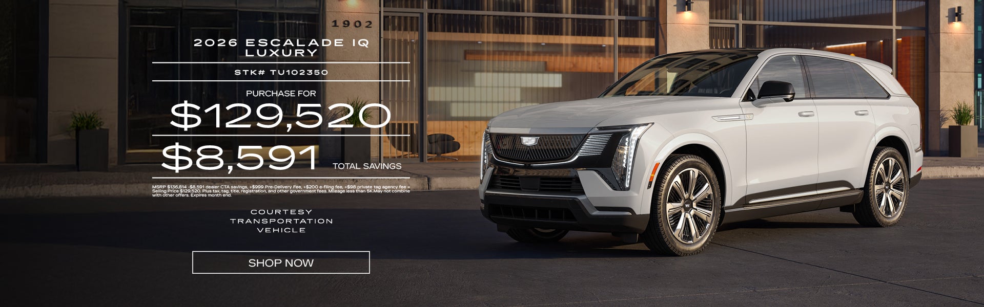 Courtesy 2026 Escalade IQ Luxury