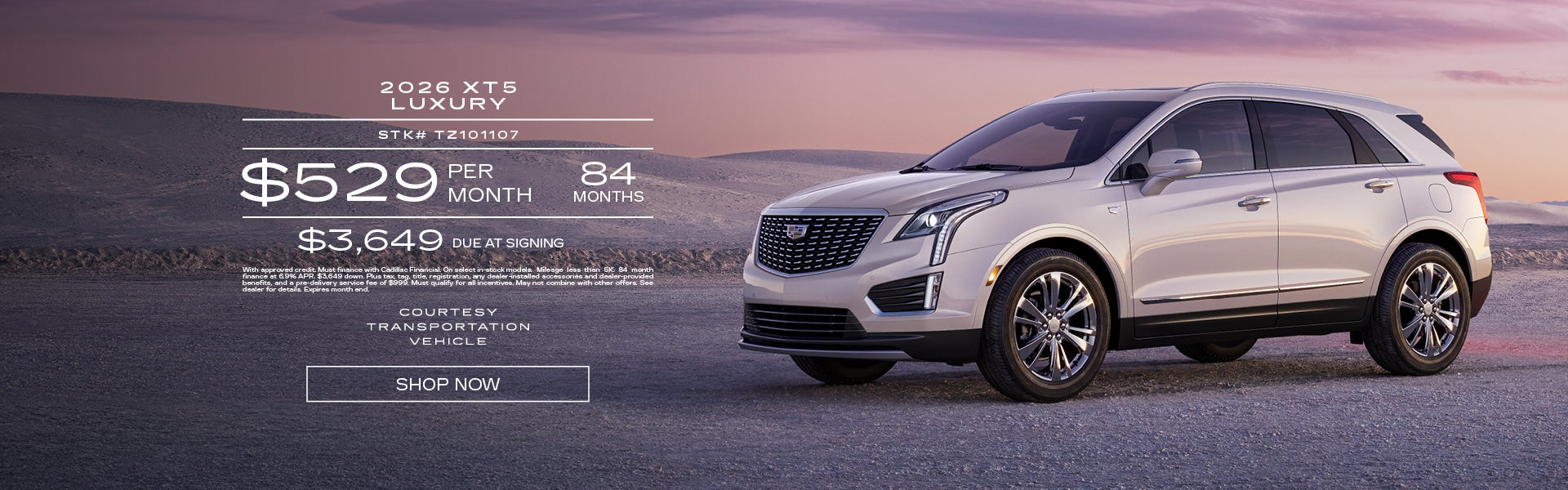 Courtesy 2026 XT5 Luxury