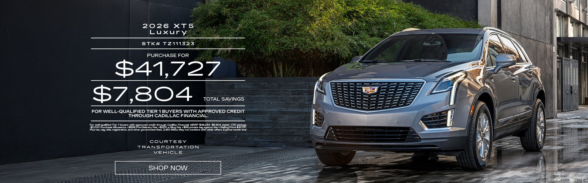 Courtesy 2026 XT5 Luxury